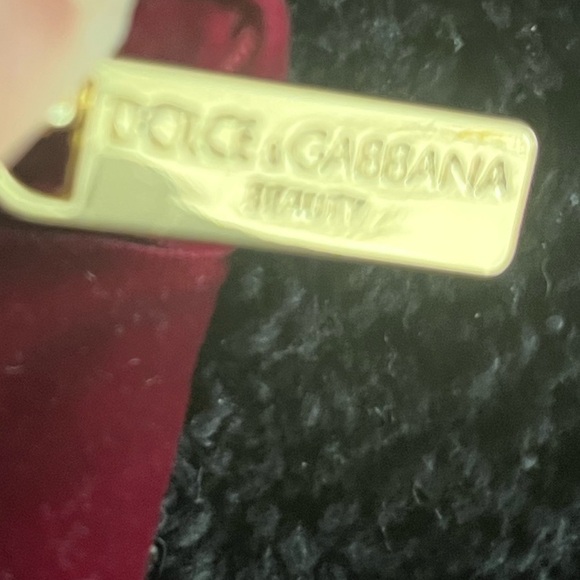 Dolce & Gabbana Red Cosmetic Bag Velvet Elegance - Picture 6 of 6